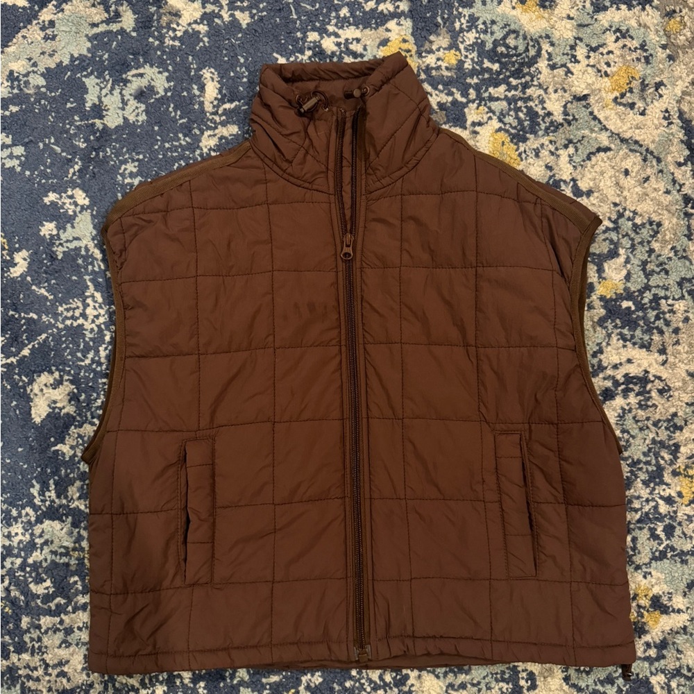Daily drills Brown Quilted Vest